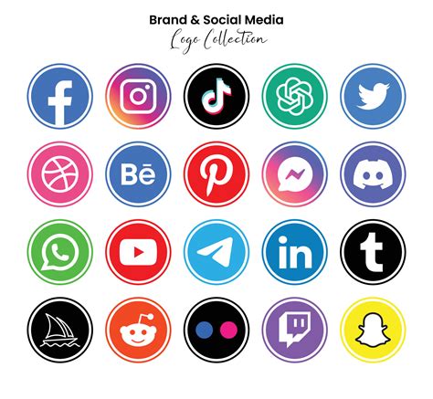 Popular Social Network Symbols Social Media Logo Icons Collection