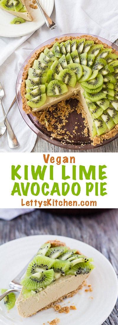 Creamy Vegan Kiwi Lime Avocado Pie Letty S Kitchen