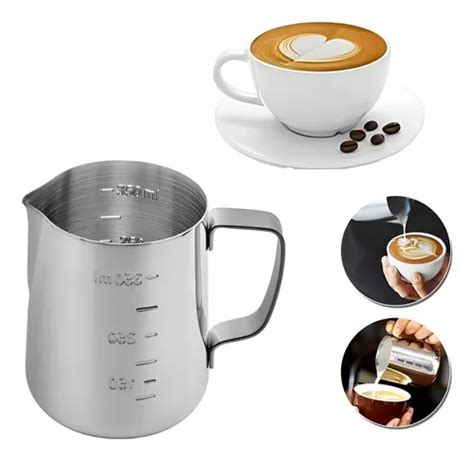 Jarra Inox Cremeira Leiteira Pitcher 350ml Barista Americana