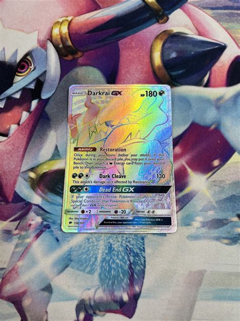 Pok Mon Tcg Darkrai Gx Burning Shadows Holo Secret Rare Lp Ebay