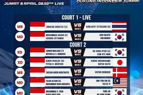 Link Nonton Korea Open Di Rcti Plus Hari Ini April