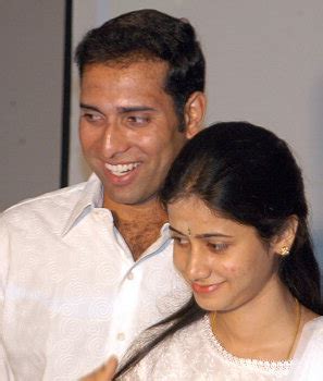 Sports Information: VVS Laxman with his Wife