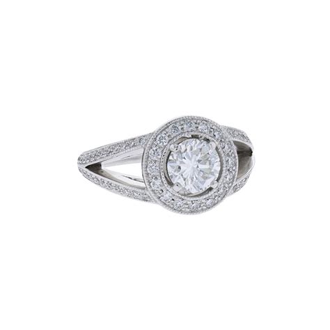 Bague Solitaire Diamant Pr Certificat Lfg Ct F Vs