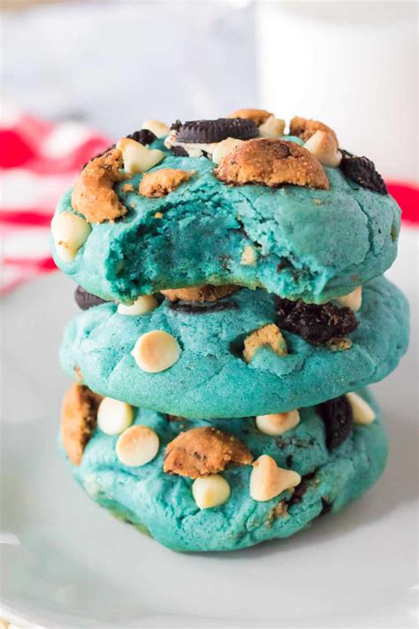 Cookie Monster Cookies Jumbo Blue Cookie Recipe