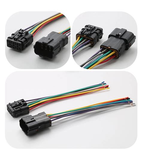 Automobile Waterproof Wiring Harness Connector Jae Shell Male And Female Pair Wiring Pair