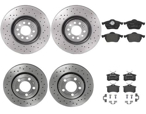 Brembo Brake Pads And Rotors Kit Front And Rear Mm Mm Xtra