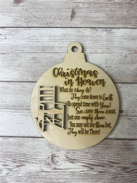 Christmas in Heaven Ornaments – InHouse Custom Embroidery, Vinyl ...