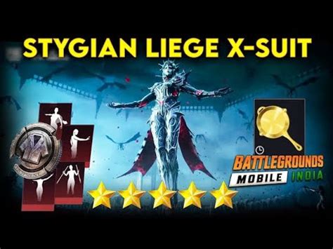 Finally Bgmi New X Suit Crate Opening Stygian Liege X Suit Bgmi