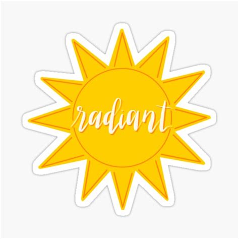 Radiant Stickers Redbubble