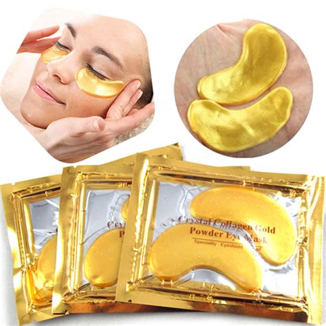 10 Pair Crystal Collagen 24k Gold Under Eye Gel Pad Face Mask Anti