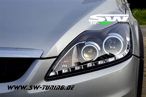 Angel Eye Scheinwerfer F R Ford Focus Mk Da Mit Ccfl Ringe