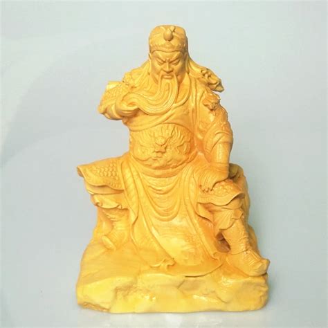 Guangong Boxwood Carvings The Marquis Guan Yu Guan Gong Statue Buddha