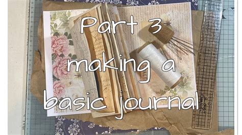 Part 3 Making A Basic Journal The Cover And Sewing In The Signature