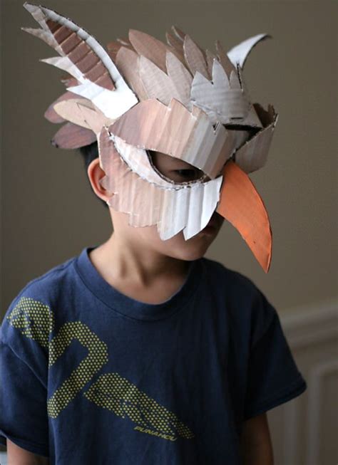 10 DIY Cardboard & Paper Masks for Halloween | Halloween costumes kids homemade, Diy halloween ...