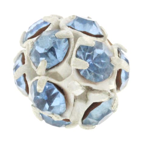 Preciosa Rhinestone Balls 8201 12mm White Light Sapphire