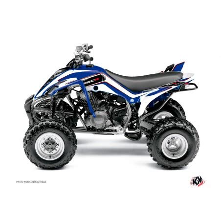 Kit D Co Quad Corporate Yamaha Raptor Bleu