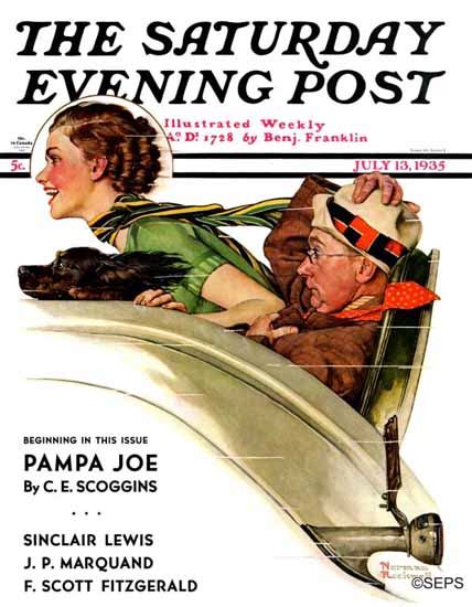 Norman Rockwell Saturday Evening Post Exhilaration 1935 07 13 Mad Men