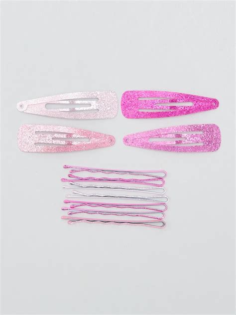 Pack De Pinzas Brillantes Rosa Kiabi