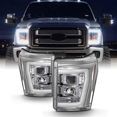 For Chrome Ford F F F Super Duty Light Bar Projector