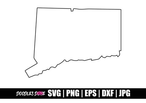 Connecticut Outline Svg Connecticut Png Connecticut Flag Clip Art Connecticut Vector Connecticut