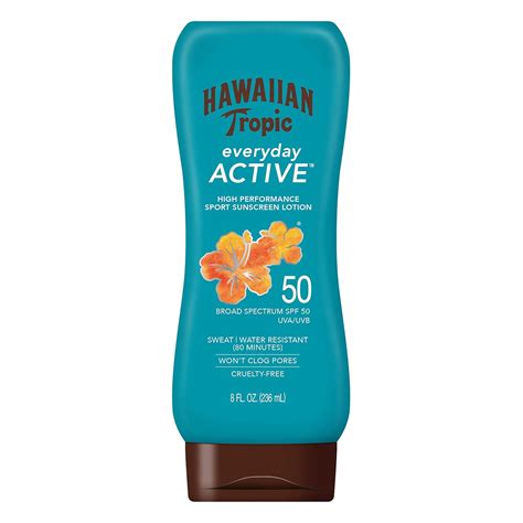 Amazon.com: Hawaiian Tropic Island Sport Sunscreen Lotion, Lightweight ...
