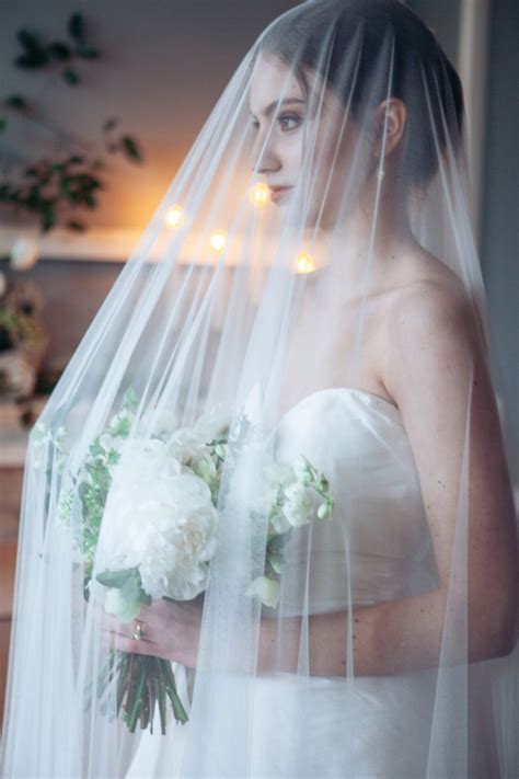 Long Blusher Wedding Veil Bridal Veil With Blusher Cathedral Etsy Uk