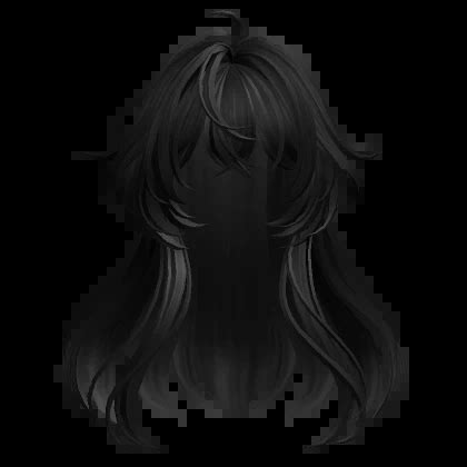 Anime Girl Hairstyle(Black) | Roblox Item - Rolimon's