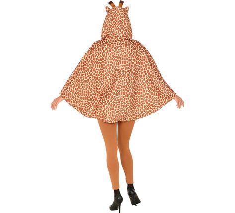 Costume Da Giraffa O Poncho Con Cappuccio Per Adulto