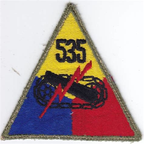 Original Wwii 535th Amphibian Tractor Battalion Patch Od Border No