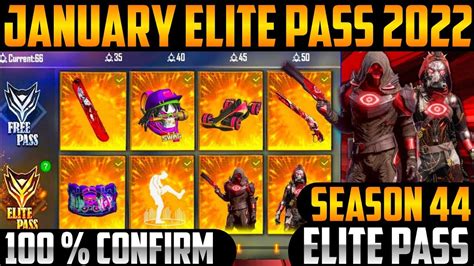 January Elite Pass Free Fire Season Elite Pass Free Fire