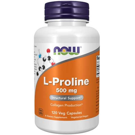 Now Foods L Proline 500mg Capsules 120 Landys Chemist