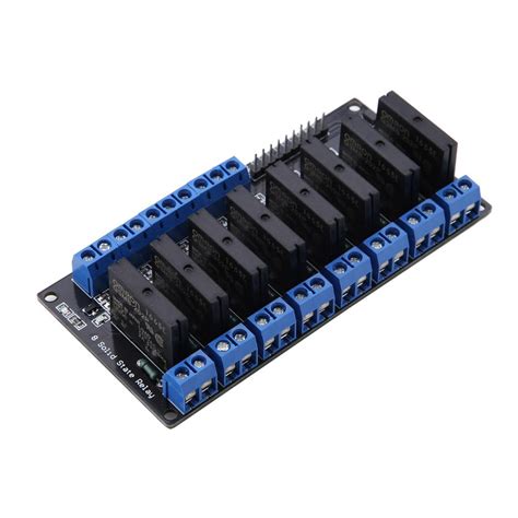 Channels Solid State Relay Module Dc Ac Low Level Trigger With Fuse