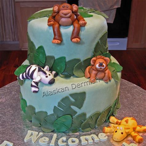 Jungle Baby Shower Cakes Baby Shower Themes Baby Cakes Jungle Cake