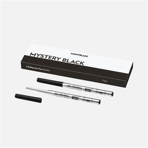 2 Ballpoint Pen Refill Fine, Mystery Black - Luxury Ballpoint pen ...