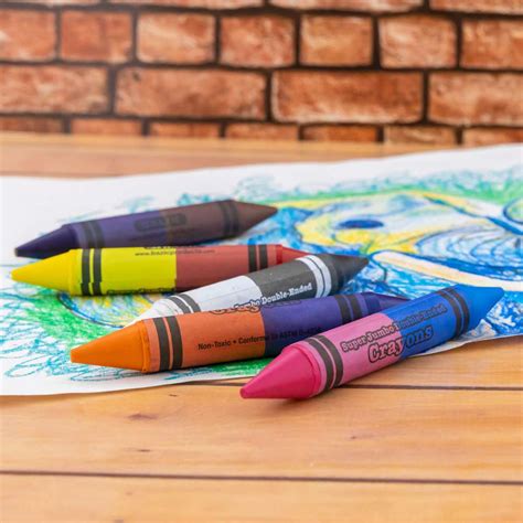 Bazic Double Sided Super Jumbo Crayons Premium 12 Color Bazicstore