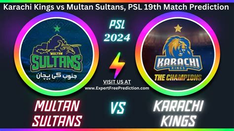 Psl Match Prediction Karachi Kings Vs Multan Sultans