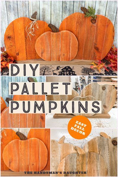 Diy Pallet Pumpkin Trio D Coration Automne Decoration D Co Maison