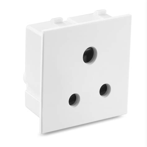 White Iw424whi Honeywell 616a Round 3pin Socket Size 2 Module 240v At Rs 40piece In Deoghar