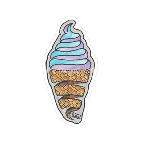 Ice Cream Cone Sticker By Daniel Hoskins The Danarchy