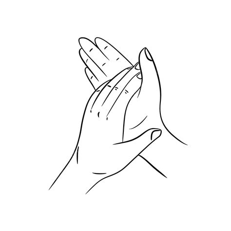 Clapping Hd Transparent Clapping Vector Miniature Style Hand Gesture