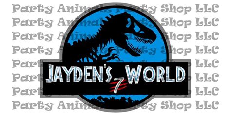 Large 2ft X 3ft Printable Custom Name Jurassic World Banner Etsy Printable Banner Jurassic