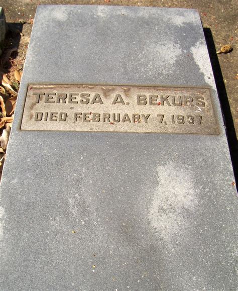 Teresa Agnes Mcdonough Bekurs 1881 1937 Find A Grave Memorial