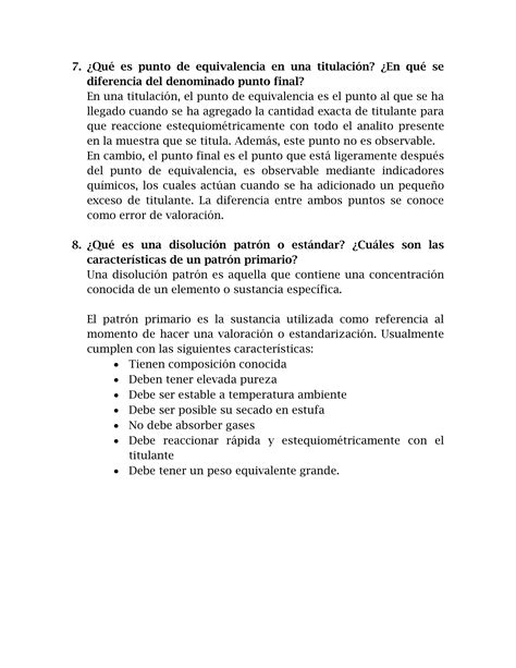 Laboratorio De Qu Mica Disoluciones Y An Lisis Volumetrico Pdf