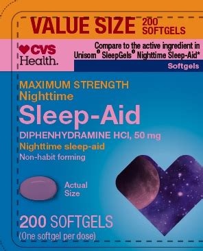 Fda Label For Maximum Strength Nighttime Sleep Aid Capsule Liquid