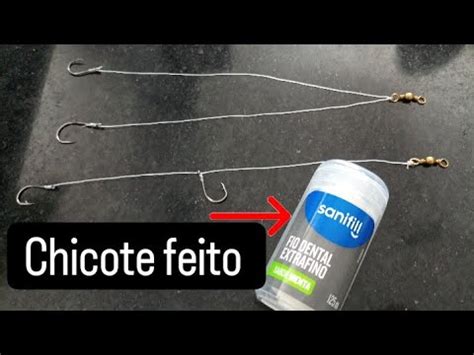 Chicote De Pesca Feito De Fio Dental Para Til Pia Carpa Curimba Piau