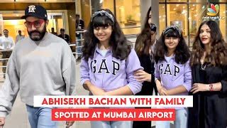 Aishwarya Rai Bachchan And Abhishek Bachchan With Daughter Aaradhya