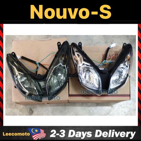 YAMAHA NOUVO S NOUVOS NOUVO S FRONT HEAD LAMP CLEAR TINTED HEAD LIGHT