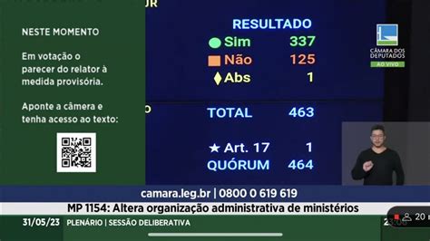 Mp Dos Minist Rios Em Vit Ria Do Governo Lula C Mara Aprova Texto