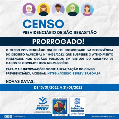 Censo previdenciário para atualizar dados de servidores municipais de