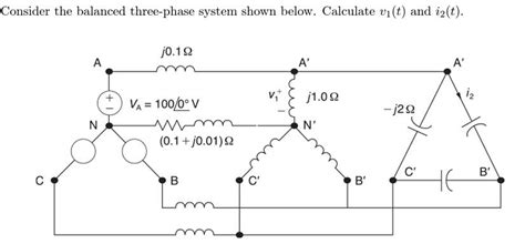 Solved Consider The Balanced Three Phase System Shown B